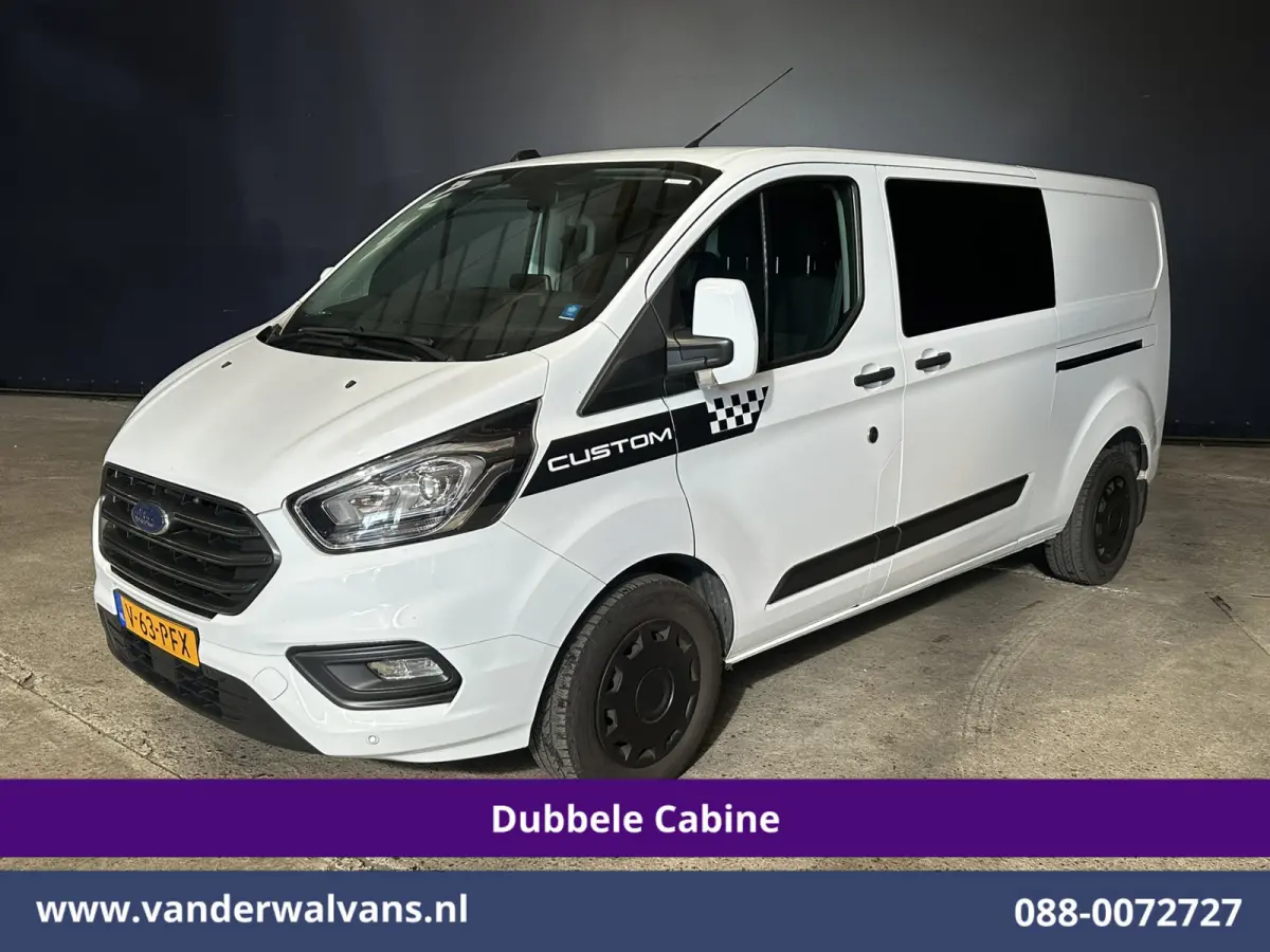 2.0 TDCI 170pk L2H1 Dubbele Cabine Euro6 Airco | 5-Zits | 2x Zijdeur | Camera | Navigatie | LED, Apple Carplay, Android Auto, Cruisecontrol, Verwarmde voorruit, Trekhaak, Parkeersensoren