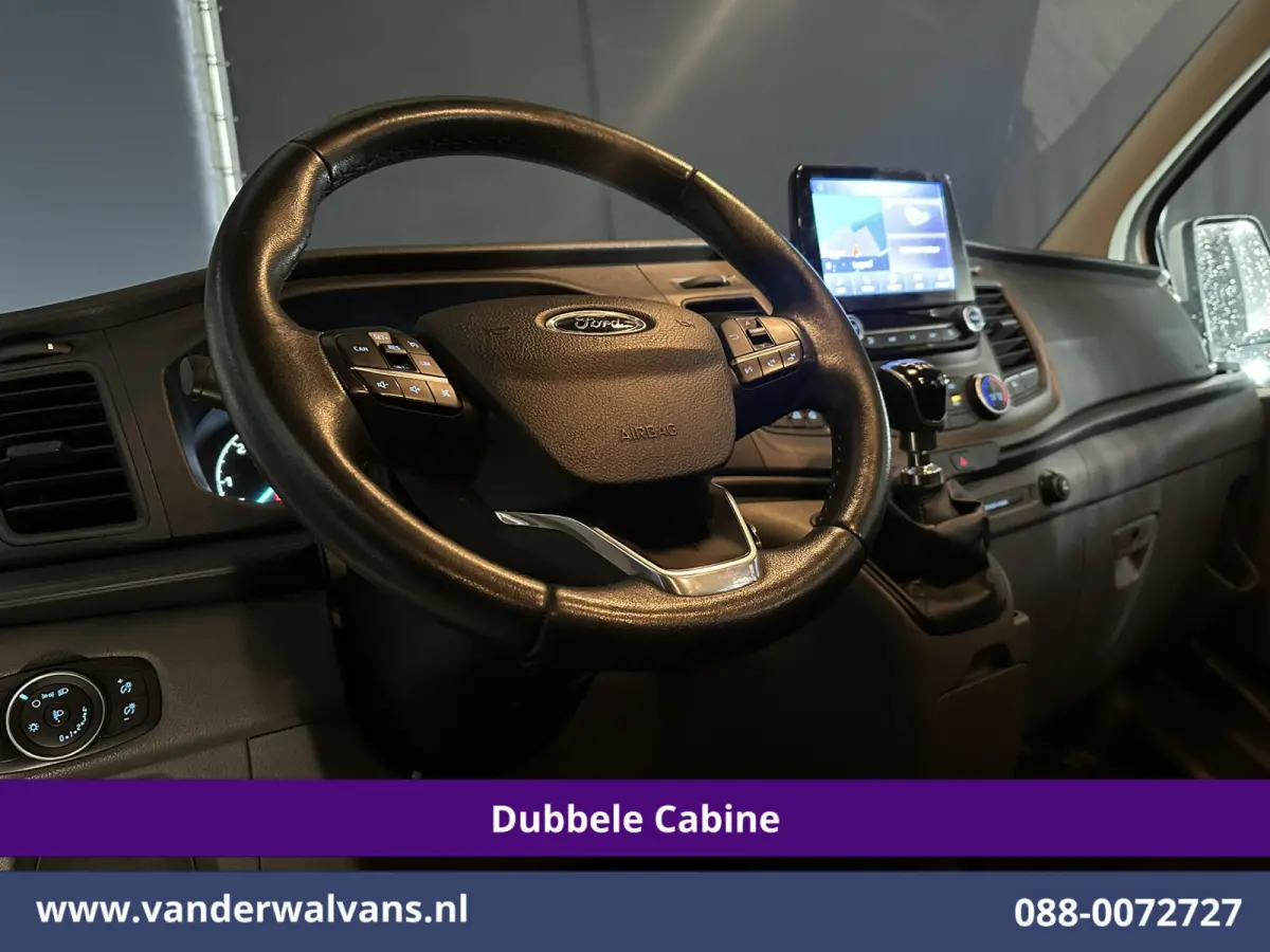 2.0 TDCI 170pk L2H1 Dubbele Cabine Euro6 Airco | 5-Zits | 2x Zijdeur | Camera | Navigatie | LED, Apple Carplay, Android Auto, Cruisecontrol, Verwarmde voorruit, Trekhaak, Parkeersensoren