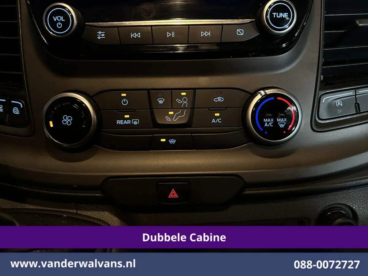 2.0 TDCI 170pk L2H1 Dubbele Cabine Euro6 Airco | 5-Zits | 2x Zijdeur | Camera | Navigatie | LED, Apple Carplay, Android Auto, Cruisecontrol, Verwarmde voorruit, Trekhaak, Parkeersensoren
