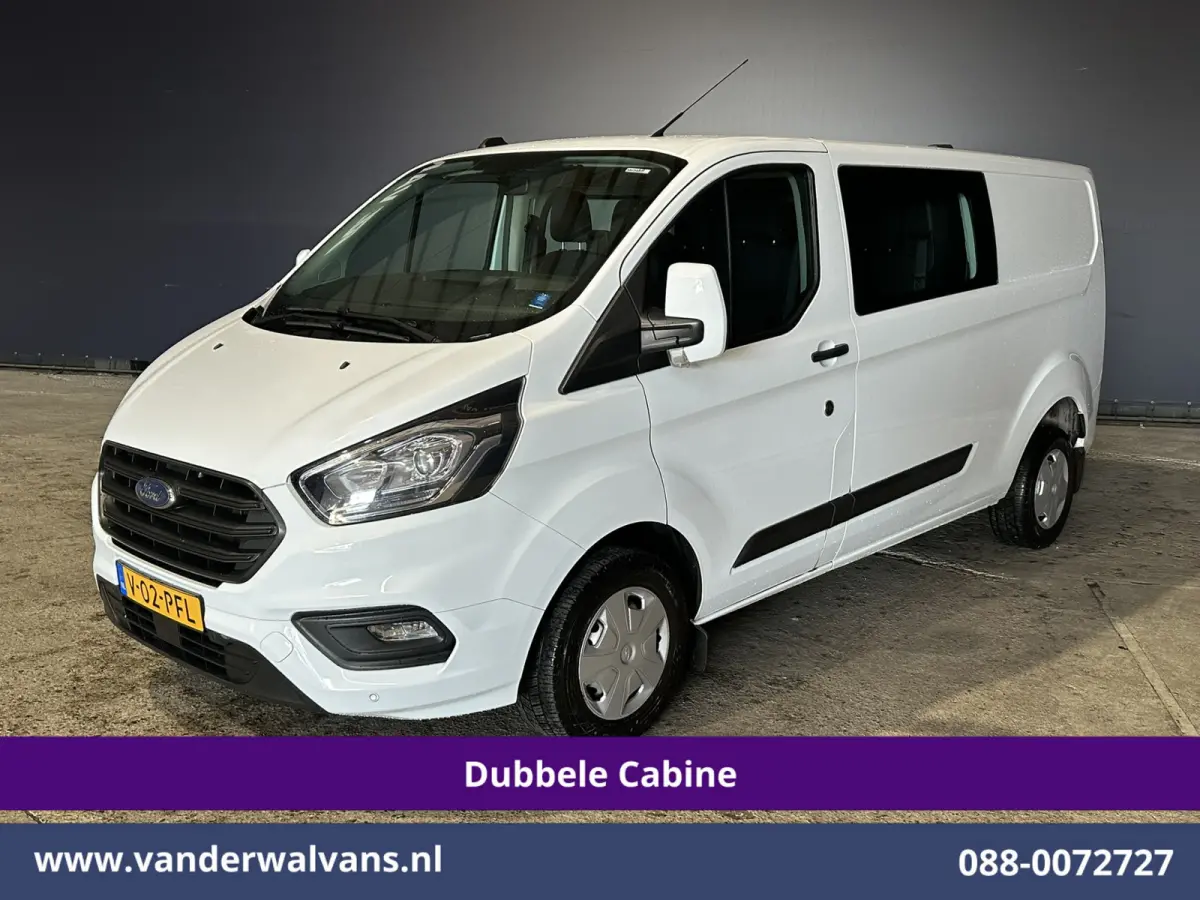 2.0 TDCI 131pk L2H1 Dubbele Cabine Euro6 Airco | 6-Zits | LED | Cruisecontrol | Parkeersensoren Achterklep, 2800kg trekvermogen