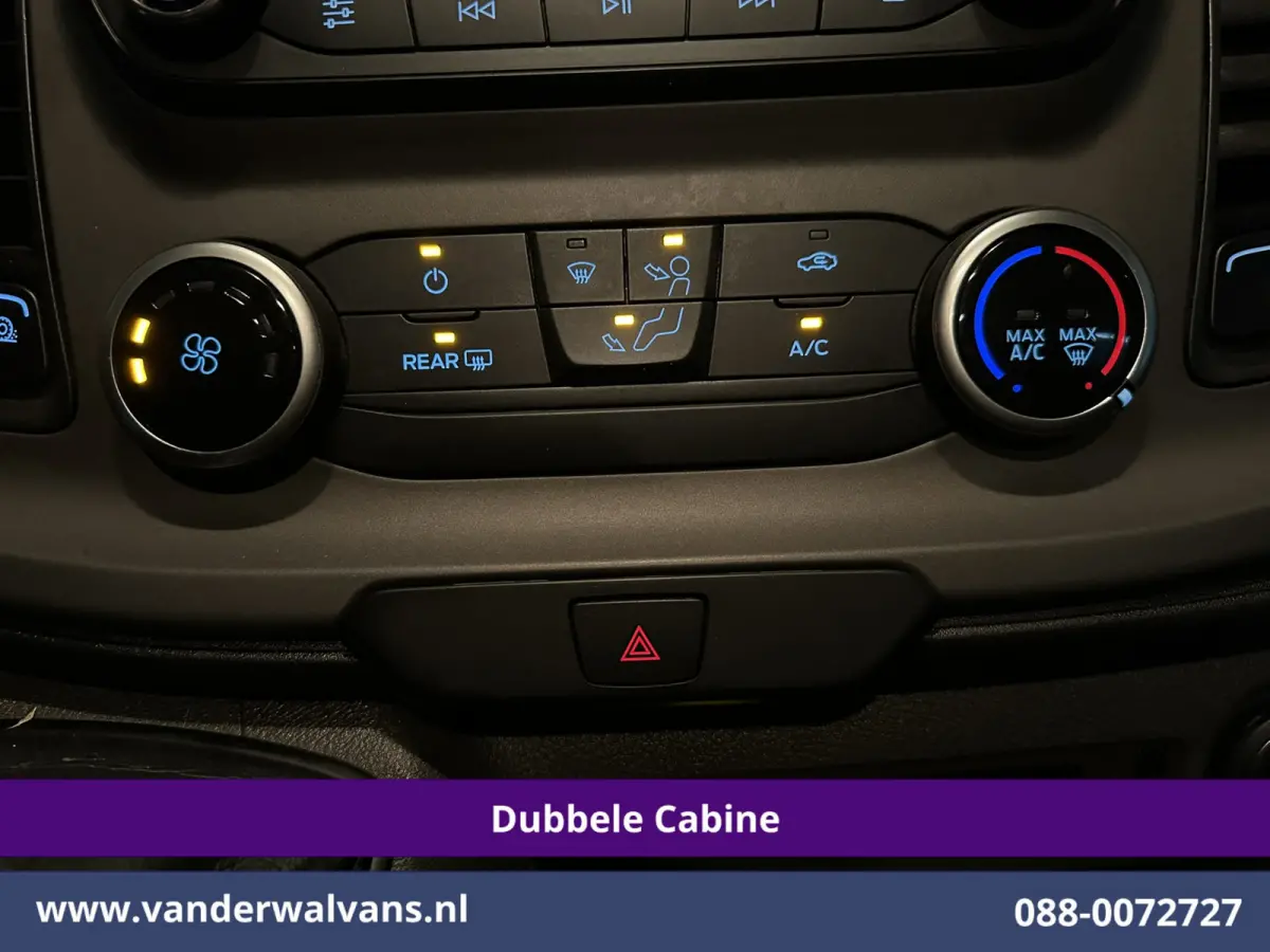 2.0 TDCI 131pk L2H1 Dubbele Cabine Euro6 Airco | 6-Zits | LED | Cruisecontrol | Parkeersensoren Achterklep, 2800kg trekvermogen