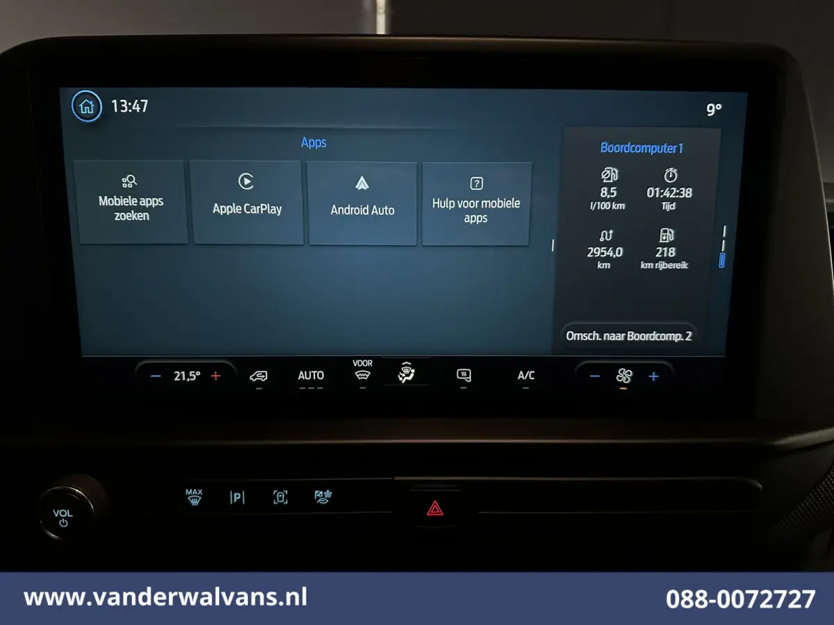 2.0 TDCI 136pk L2H1 Euro6 Airco | Camera | LED | Apple Carplay | Cruisecontrol Android Auto, Leder, Verwarmde voorruit, Parkeersensoren, Bijrijdersbank, 2740kg trekvermogen