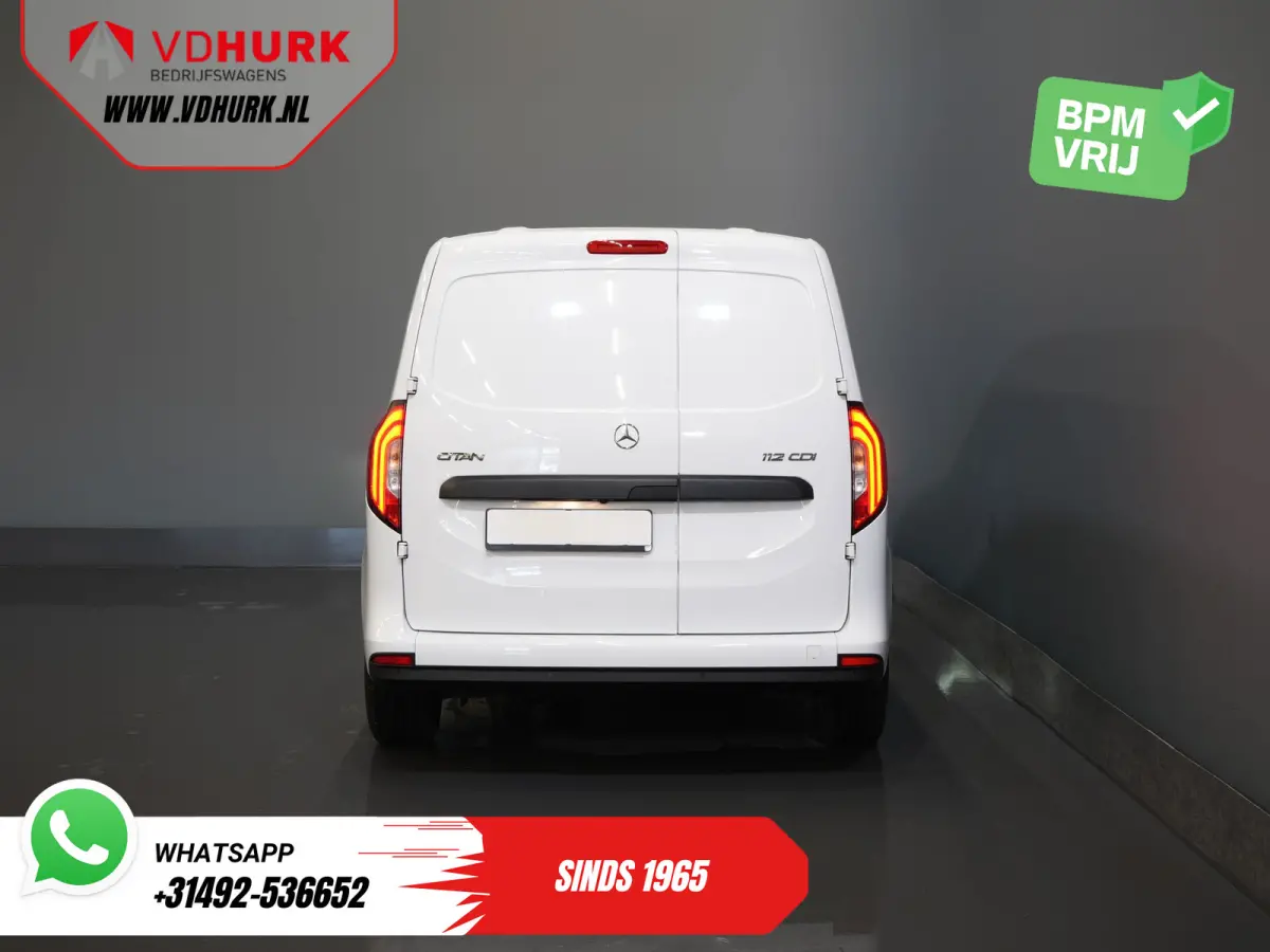 112 CDI 3 Pers./ LED/ Stoelverw./ Carplay/ Camera/ Navi/ PDC/ Cruise/ LMV