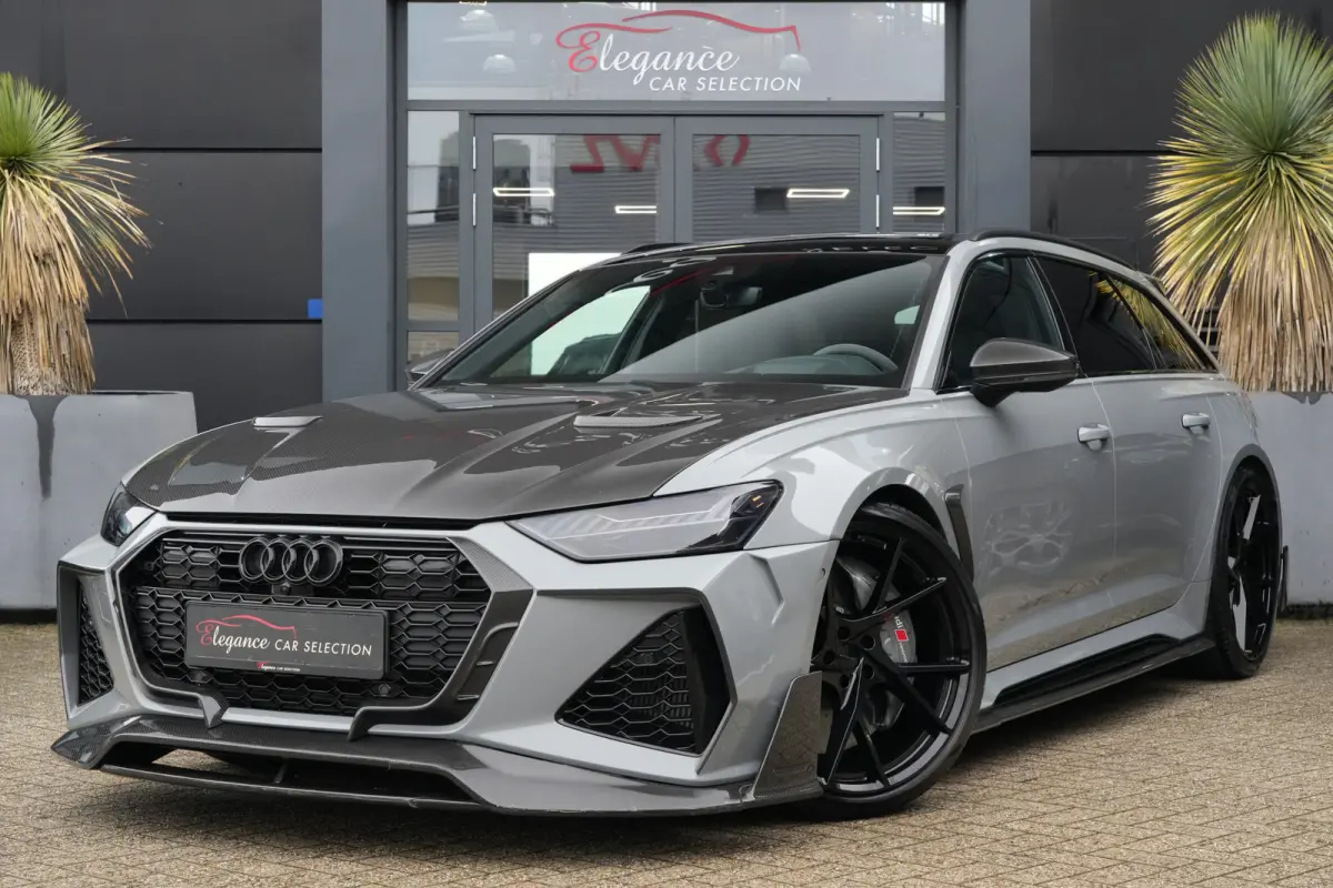 Mansory | 860PK | Pano | HUD | B&O | 360° | Keramisch | Carbon | Audi RS6 Avant 4.0 TFSI quattro Mansory 861 PK Benzine met 4.0 achtcilinder, Dynamic Plus Pack, panoramadak, Head-Up Display