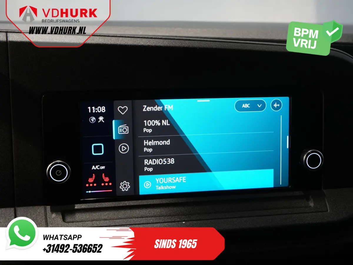 Maxi 2.0 TDI 125 pk DSG Aut. Standkachel/ Stoelverw./ Carplay/ Airco/ Cruise/ PDC/ 16”LMV/ Trekhaak