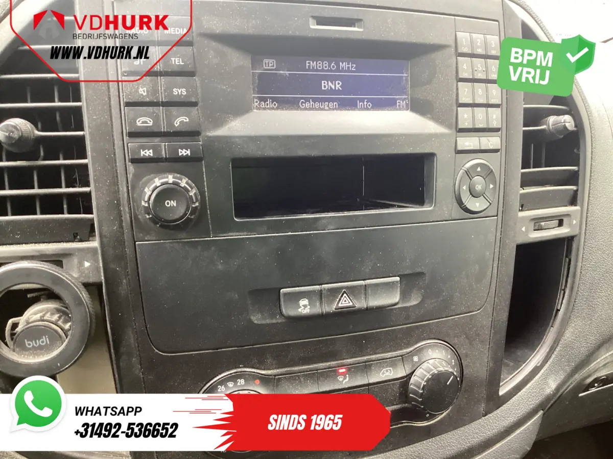 114 CDI L2 EXPORT Airco/ 270Gr.Deuren/ Cruise/ Camera/ LMV/ Trekhaak