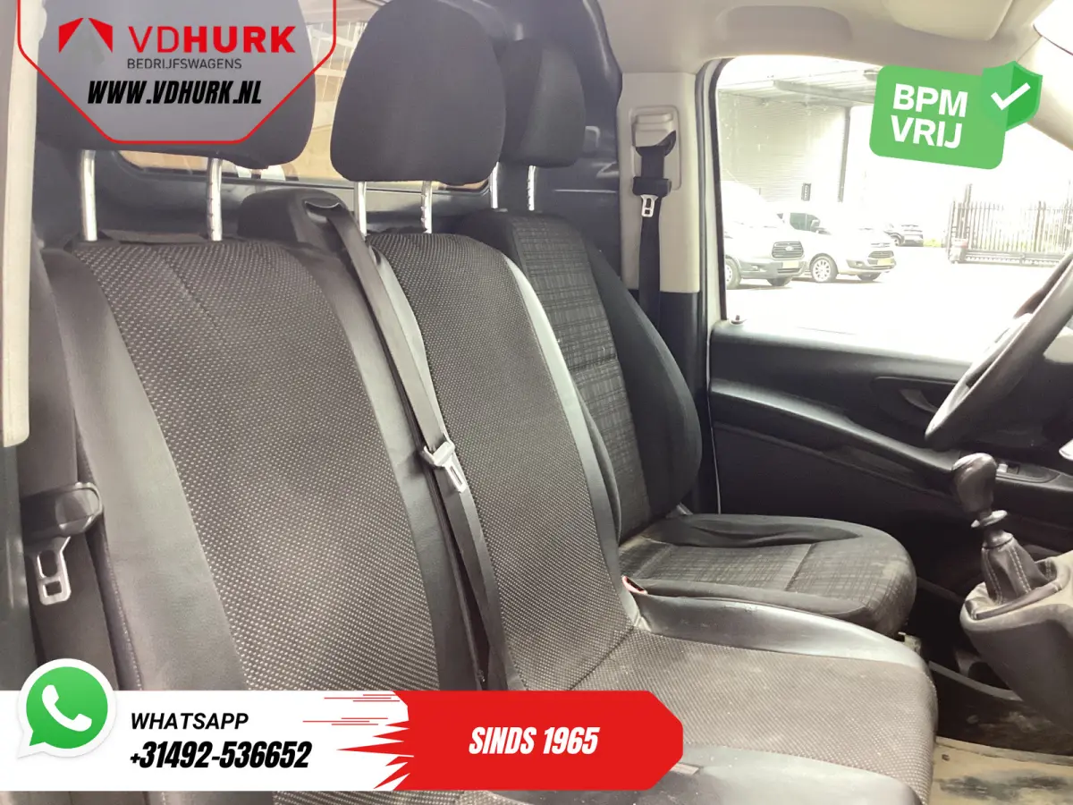 114 CDI L2 EXPORT Airco/ 270Gr.Deuren/ Cruise/ Camera/ LMV/ Trekhaak