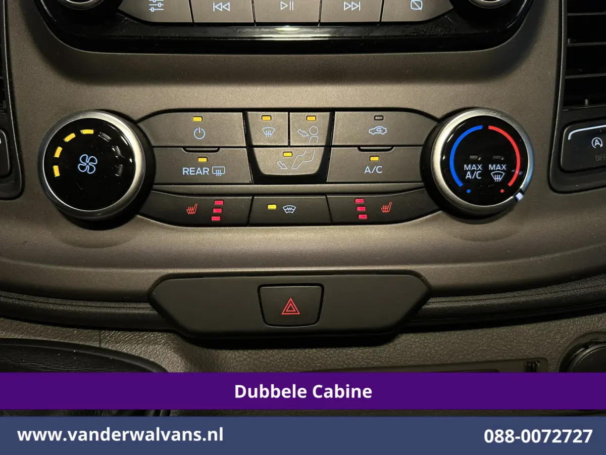 2.0 TDCI 130pk L2H1 Dubbele Cabine Euro6 Airco | 6-Zits | Xenon | Camera | Navigatie | Apple Carplay | LED Android Auto, Cruisecontrol, Stoelverwarming, Verwarmde voorruit, Parkeersensoren