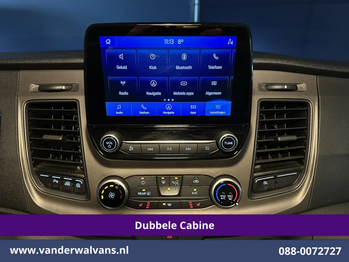 2.0 TDCI 130pk L2H1 Dubbele Cabine Euro6 Airco | 6-Zits | Xenon | Camera | Navigatie | Apple Carplay | LED Android Auto, Cruisecontrol, Stoelverwarming, Verwarmde voorruit, Parkeersensoren