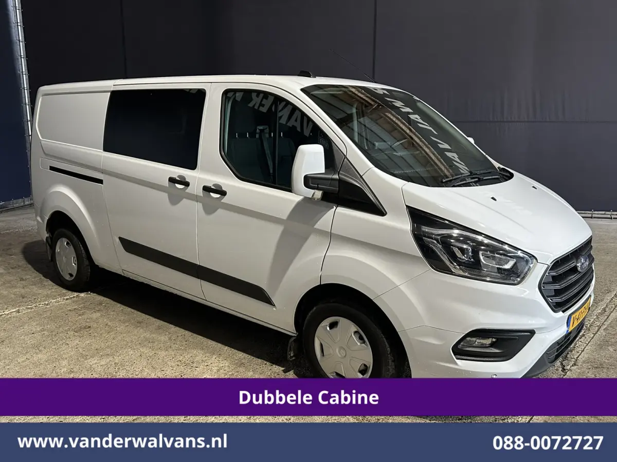 2.0 TDCI 130pk L2H1 Dubbele Cabine Euro6 Airco | 6-Zits | Xenon | Camera | Navigatie | Apple Carplay | LED Android Auto, Cruisecontrol, Stoelverwarming, Verwarmde voorruit, Parkeersensoren