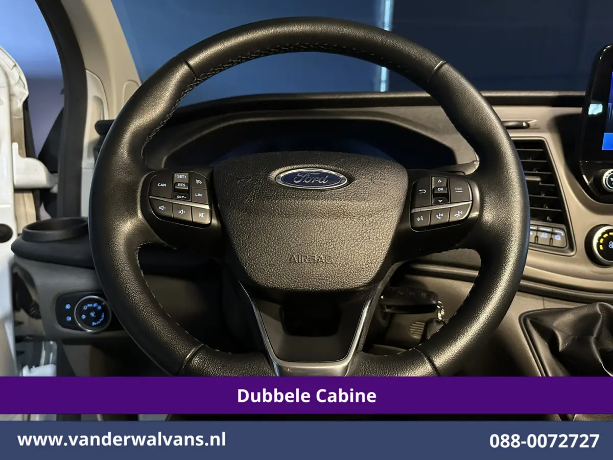 2.0 TDCI 130pk L2H1 Dubbele Cabine Euro6 Airco | 6-Zits | Xenon | Camera | Navigatie | Apple Carplay | LED Android Auto, Cruisecontrol, Stoelverwarming, Verwarmde voorruit, Parkeersensoren