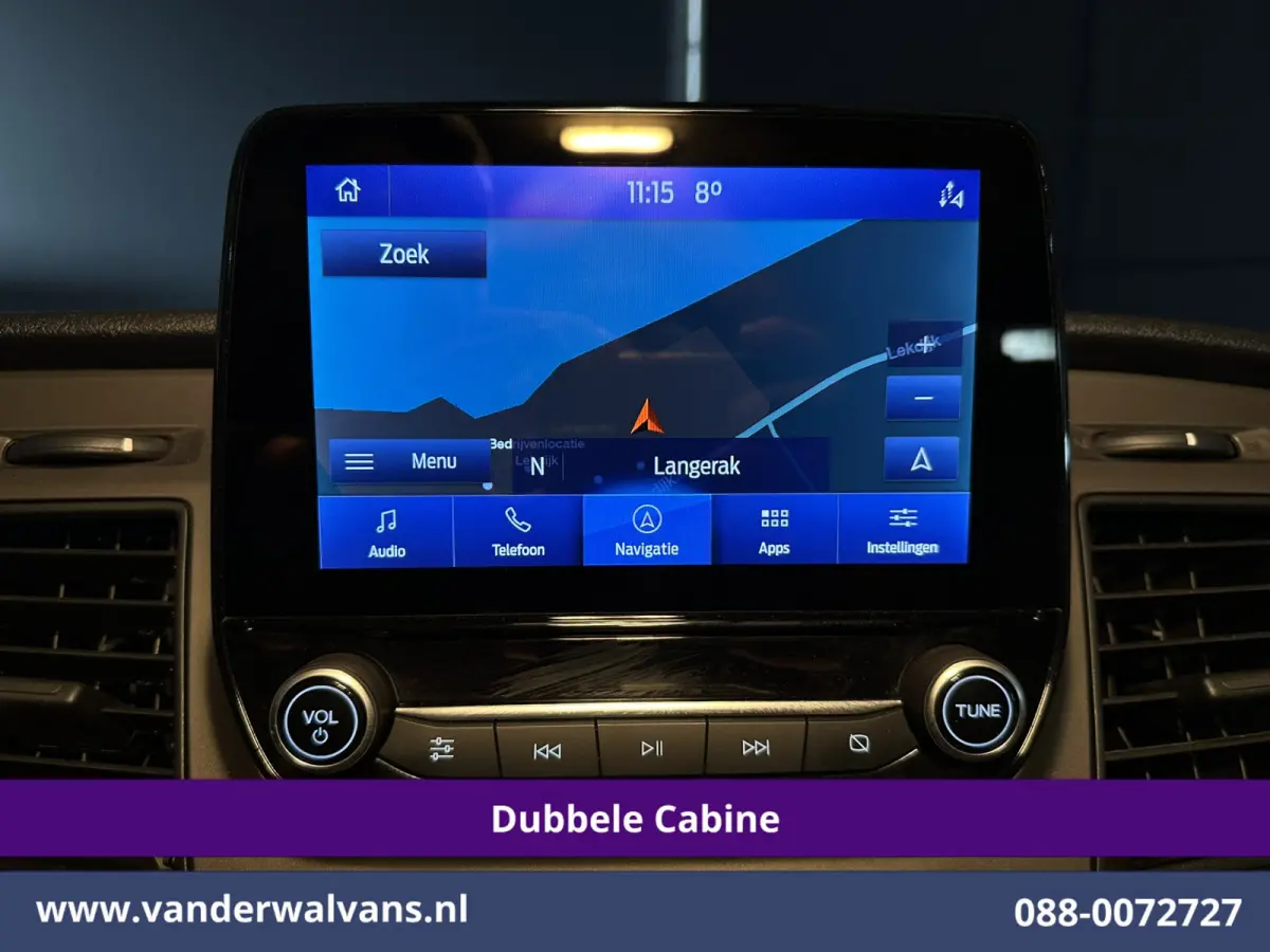 2.0 TDCI 130pk L2H1 Dubbele Cabine Euro6 Airco | 6-Zits | Xenon | Camera | Navigatie | Apple Carplay | LED Android Auto, Cruisecontrol, Stoelverwarming, Verwarmde voorruit, Parkeersensoren