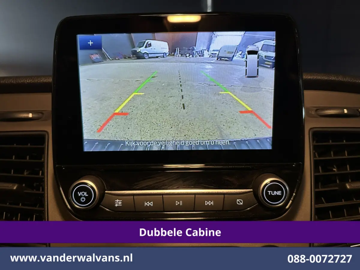 2.0 TDCI 130pk L2H1 Dubbele Cabine Euro6 Airco | 6-Zits | Xenon | Camera | Navigatie | Apple Carplay | LED Android Auto, Cruisecontrol, Stoelverwarming, Verwarmde voorruit, Parkeersensoren