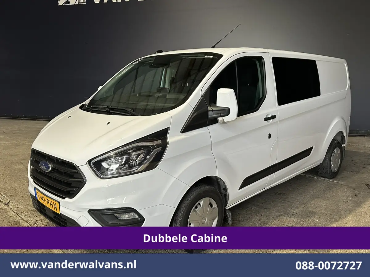 2.0 TDCI 130pk L2H1 Dubbele Cabine Euro6 Airco | 6-Zits | Xenon | Camera | Navigatie | Apple Carplay | LED Android Auto, Cruisecontrol, Stoelverwarming, Verwarmde voorruit, Parkeersensoren
