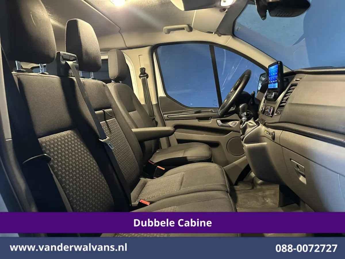 2.0 TDCI 130pk L2H1 Dubbele Cabine Euro6 Airco | 6-Zits | Xenon | Camera | Navigatie | Apple Carplay | LED Android Auto, Cruisecontrol, Stoelverwarming, Verwarmde voorruit, Parkeersensoren