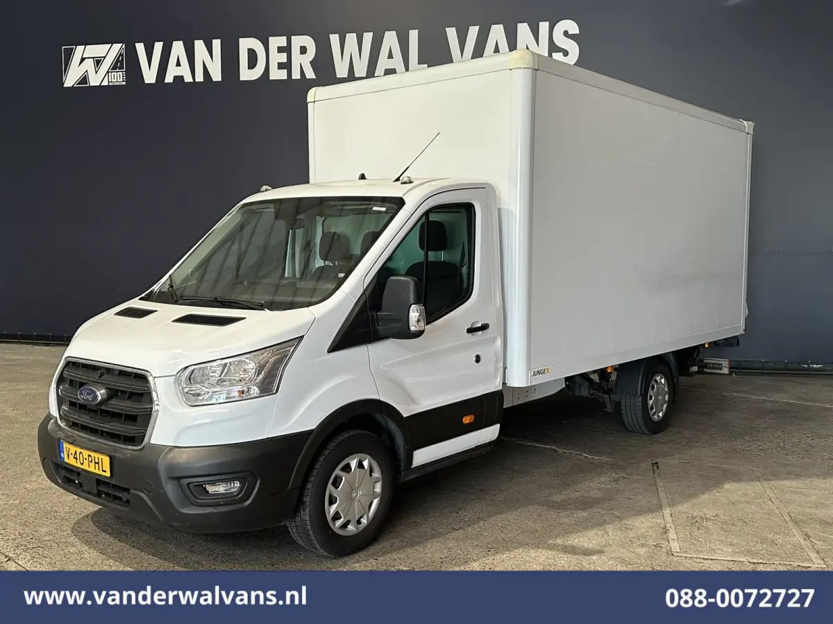 2.0 TDCI 130pk Bakwagen L4.35m Laadklep Euro6 Airco | Camera | Cruisecontrol | Verwarmde voorruit Bijrijdersbank, 970kg laadvermogen