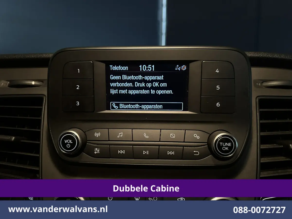 2.0 TDCI 130pk L2H1 Dubbele Cabine Inrichting Euro6 Airco | 5-Zits | Imperiaal | LED | Cruisecontrol Stoelverwarming, Parkeersensoren