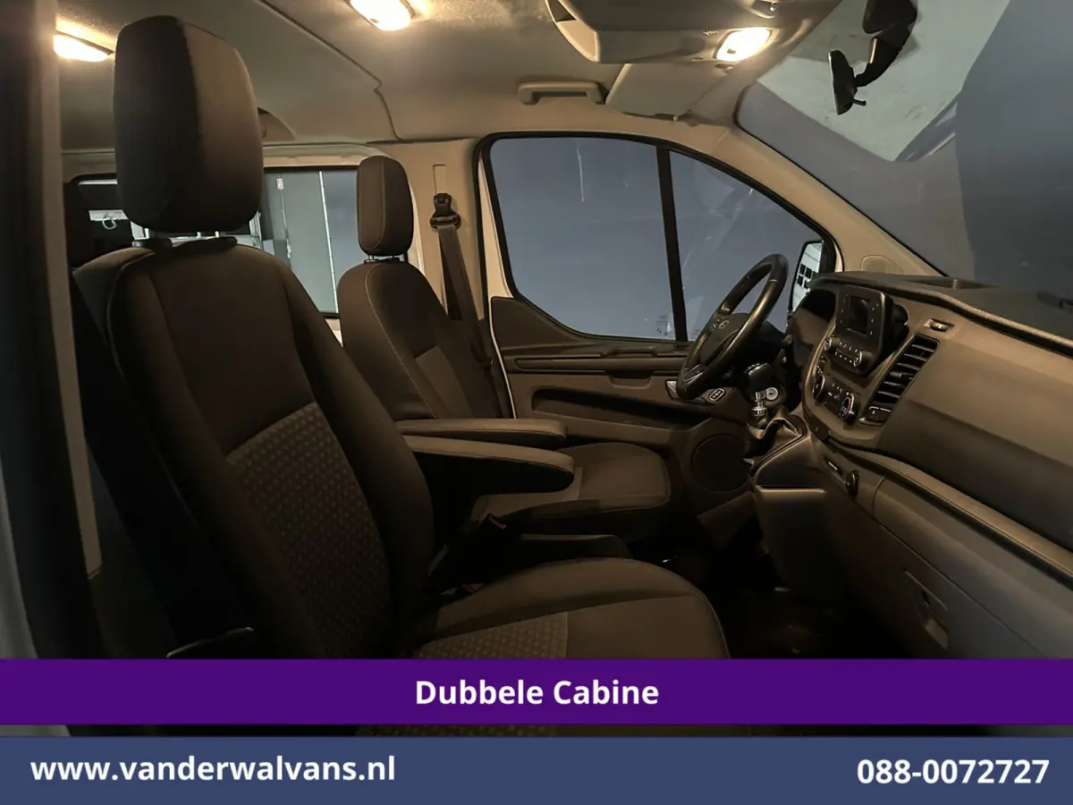 2.0 TDCI 130pk L2H1 Dubbele Cabine Inrichting Euro6 Airco | 5-Zits | Imperiaal | LED | Cruisecontrol Stoelverwarming, Parkeersensoren