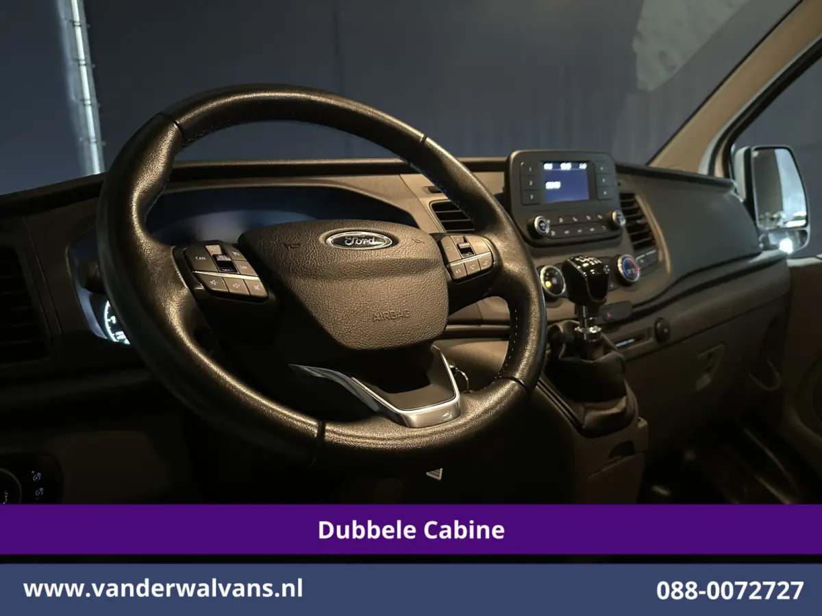 2.0 TDCI 130pk L2H1 Dubbele Cabine Inrichting Euro6 Airco | 5-Zits | Imperiaal | LED | Cruisecontrol Stoelverwarming, Parkeersensoren