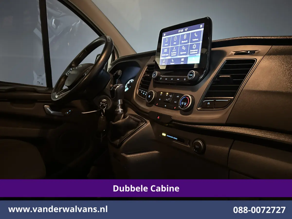 2.0 TDCI 131pk L2H1 Dubbele Cabine Euro6 Airco | 5-Zits | Camera | LED | 2800kg Trekhaak | Apple Carplay Cruisecontrol, Android Auto, Stoelverwarming, Verwarmde Voorruit, Parkeersensoren
