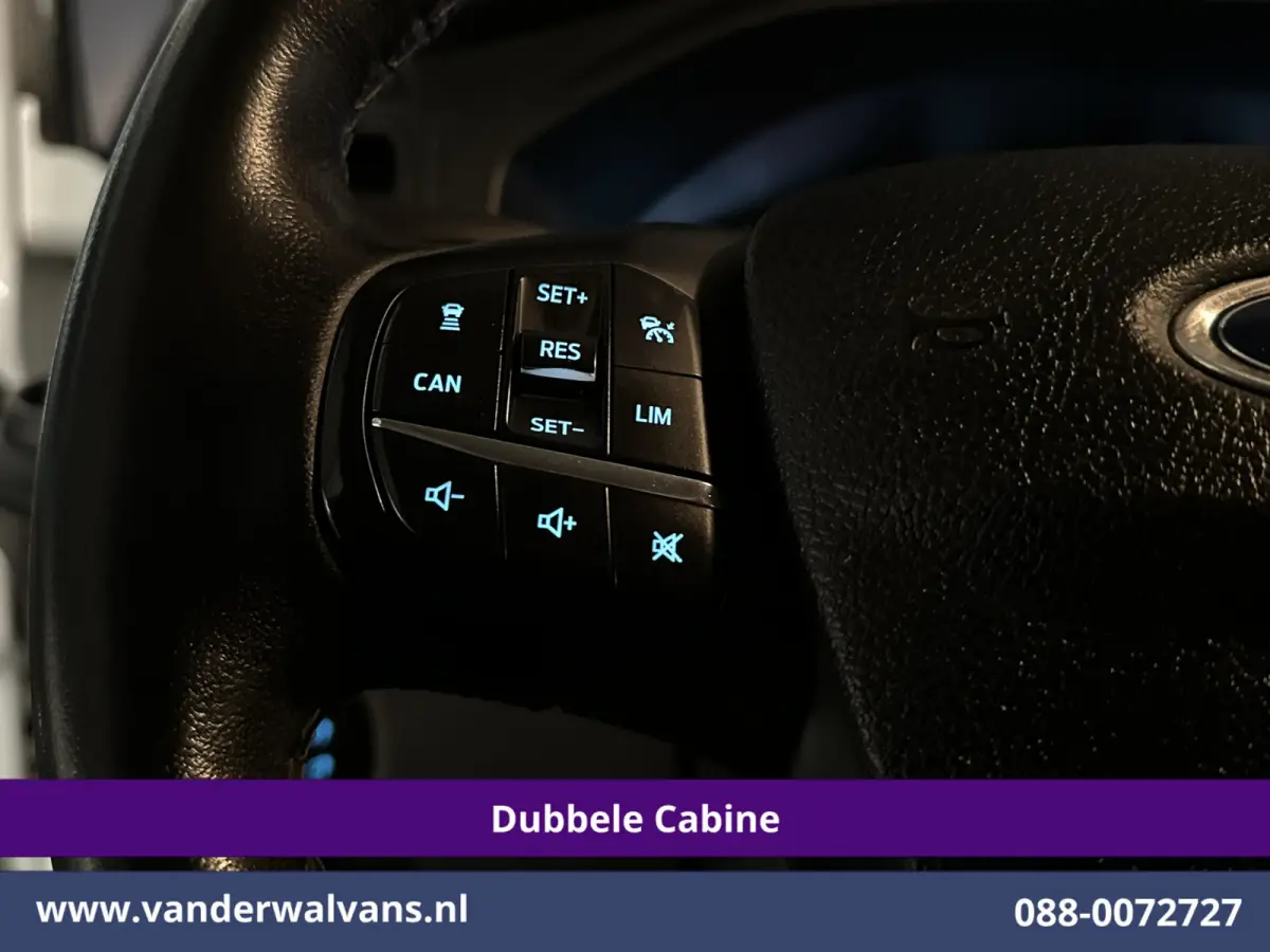 2.0 TDCI 131pk L2H1 Dubbele Cabine Euro6 Airco | 5-Zits | Camera | LED | 2800kg Trekhaak | Apple Carplay Cruisecontrol, Android Auto, Stoelverwarming, Verwarmde Voorruit, Parkeersensoren