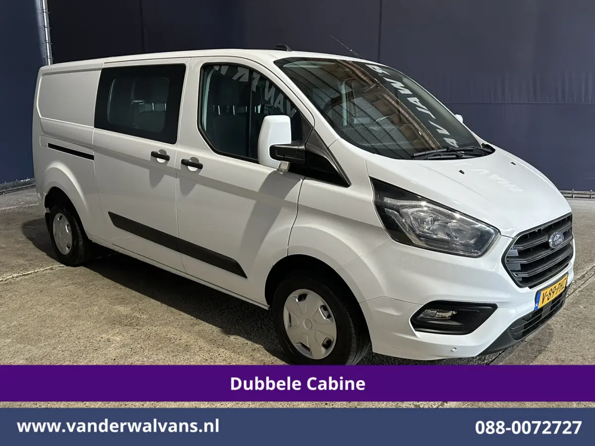 2.0 TDCI 131pk L2H1 Dubbele Cabine Euro6 Airco | 5-Zits | Camera | LED | 2800kg Trekhaak | Apple Carplay Cruisecontrol, Android Auto, Stoelverwarming, Verwarmde Voorruit, Parkeersensoren