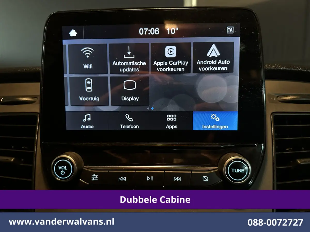 2.0 TDCI 131pk L2H1 Dubbele Cabine Euro6 Airco | 5-Zits | Camera | LED | 2800kg Trekhaak | Apple Carplay Cruisecontrol, Android Auto, Stoelverwarming, Verwarmde Voorruit, Parkeersensoren