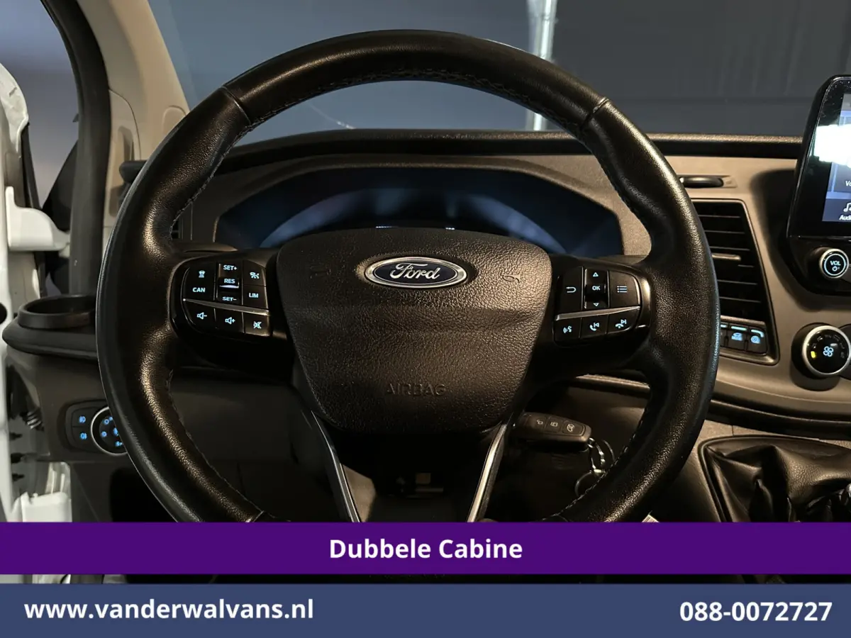 2.0 TDCI 131pk L2H1 Dubbele Cabine Euro6 Airco | 5-Zits | Camera | LED | 2800kg Trekhaak | Apple Carplay Cruisecontrol, Android Auto, Stoelverwarming, Verwarmde Voorruit, Parkeersensoren
