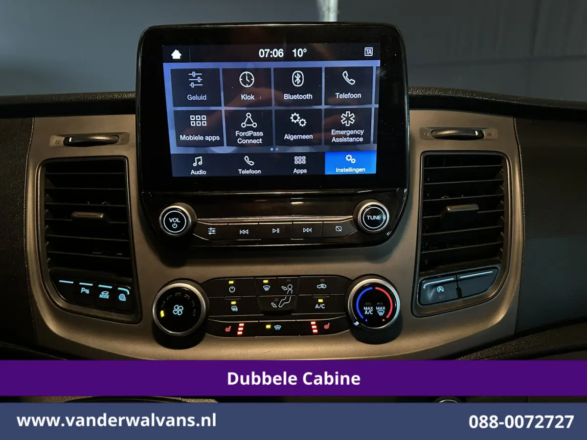 2.0 TDCI 131pk L2H1 Dubbele Cabine Euro6 Airco | 5-Zits | Camera | LED | 2800kg Trekhaak | Apple Carplay Cruisecontrol, Android Auto, Stoelverwarming, Verwarmde Voorruit, Parkeersensoren