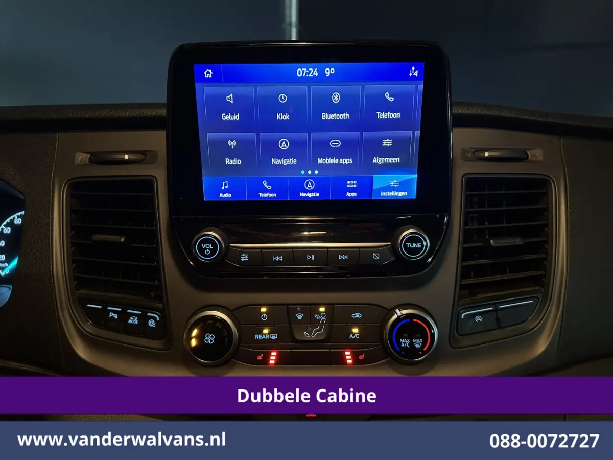 2.0 TDCI 130pk L2H1 Dubbele Cabine Euro6 Airco | 5-Zits | Navigatie | Apple Carplay | LED | Cruisecontrol Android Auto, Stoelverwarming, Parkeersensoren, Achterklep