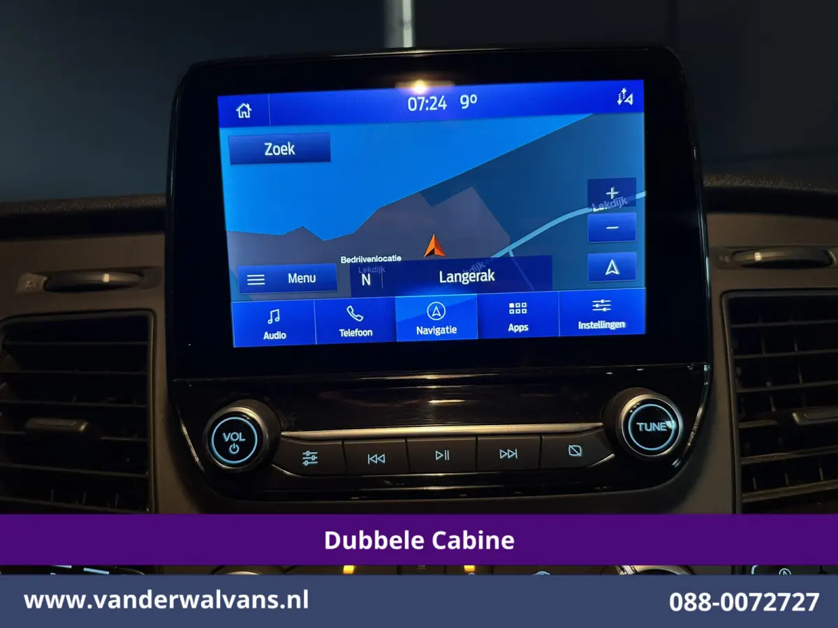 2.0 TDCI 130pk L2H1 Dubbele Cabine Euro6 Airco | 5-Zits | Navigatie | Apple Carplay | LED | Cruisecontrol Android Auto, Stoelverwarming, Parkeersensoren, Achterklep