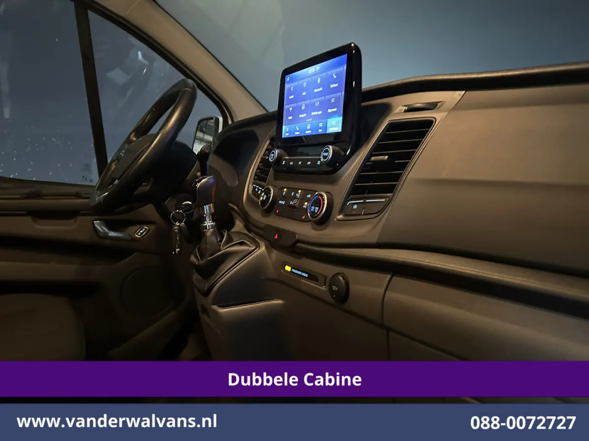 2.0 TDCI 130pk L2H1 Dubbele Cabine Euro6 Airco | 5-Zits | Navigatie | Apple Carplay | LED | Cruisecontrol Android Auto, Stoelverwarming, Parkeersensoren, Achterklep