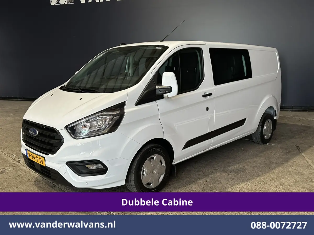 2.0 TDCI 130pk L2H1 Dubbele Cabine Euro6 Airco | 5-Zits | Navigatie | Apple Carplay | LED | Cruisecontrol Android Auto, Stoelverwarming, Parkeersensoren, Achterklep