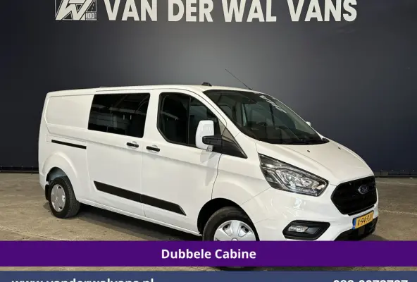 2.0 TDCI 130pk L2H1 Dubbele Cabine Euro6 Airco | 5-Zits | Navigatie | Apple Carplay | LED | Cruisecontrol Android Auto, Stoelverwarming, Parkeersensoren, Achterklep