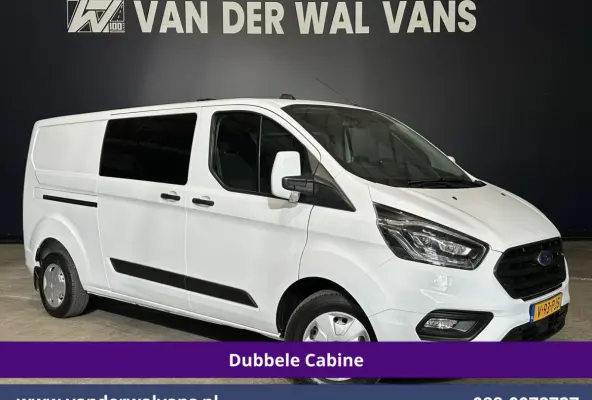 2.0 TDCI 131pk L2H1 Dubbele Cabine Euro6 Airco | 5-Zits | Xenon | Navigatie | Cruisecontrol | LED | 2800kg Trekhaak Stoelverwarming, Parkeersensoren, Achterklep