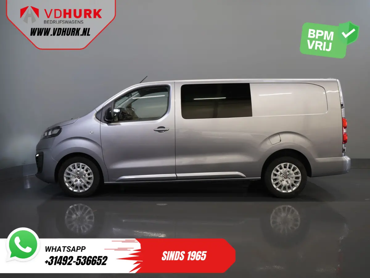 (Fiat Scudo) 2.0 MJ 145 pk DC Dubbel Cabine 6 Pers./ Camera/ Cruise/ PDC/ DAB/ Airco