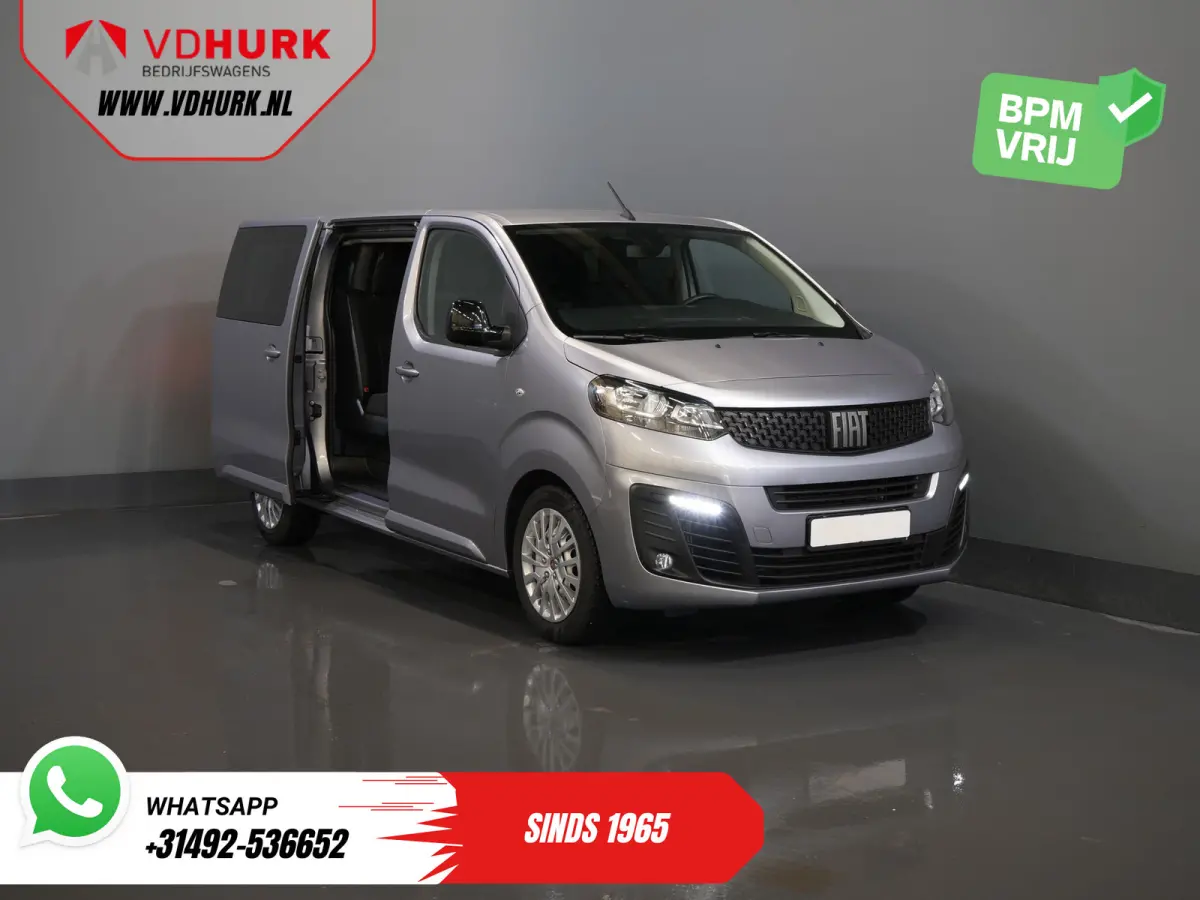 (Fiat Scudo) 2.0 MJ 145 pk DC Dubbel Cabine 6 Pers./ Camera/ Cruise/ PDC/ DAB/ Airco