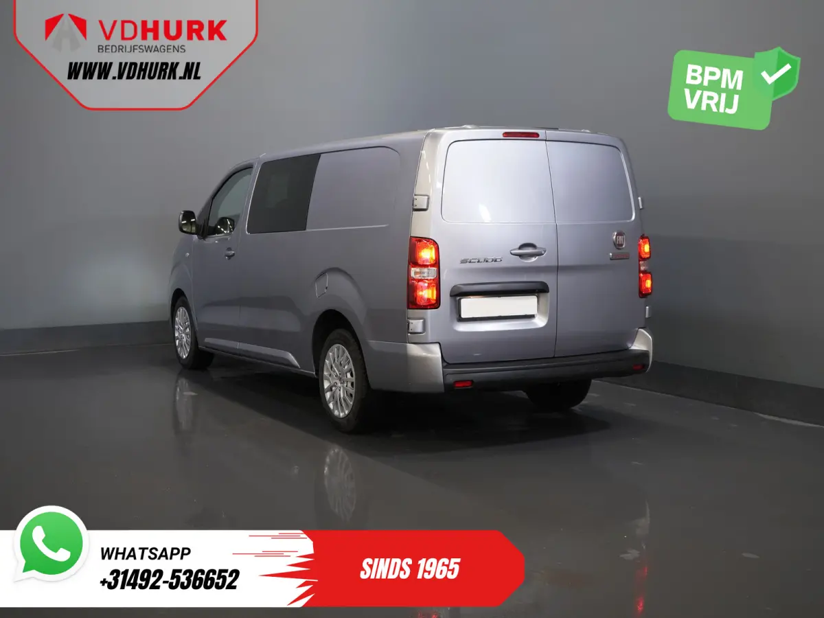 (Fiat Scudo) 2.0 MJ 145 pk DC Dubbel Cabine 6 Pers./ Camera/ Cruise/ PDC/ DAB/ Airco