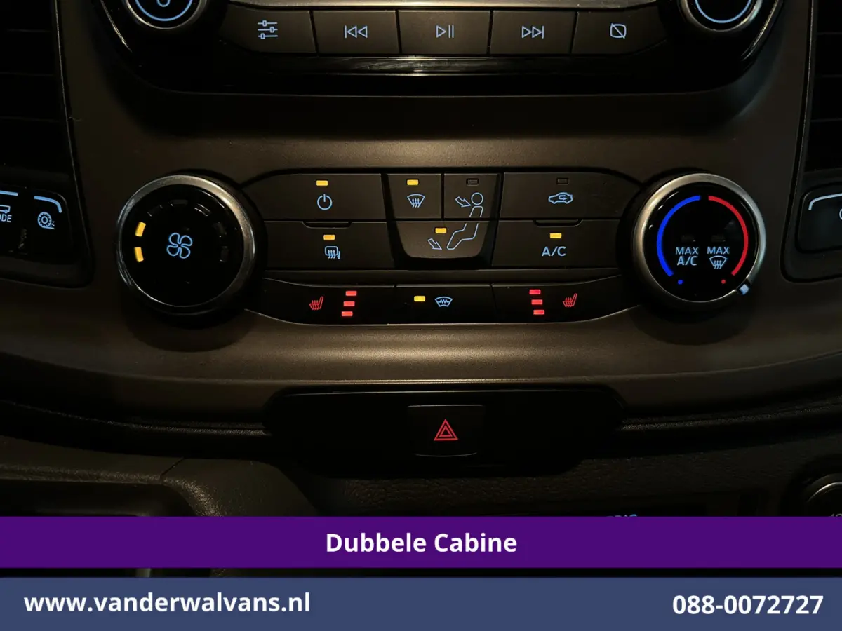 2.0 TDCI 131pk Automaat L2H1 Dubbele Cabine Euro6 Airco | 6-Zits | Camera | Navigatie | Apple Carplay Android Auto, Xenon, Cruisecontrol, Stoelverwarming, Verwarmde voorruit, Parkeersensoren