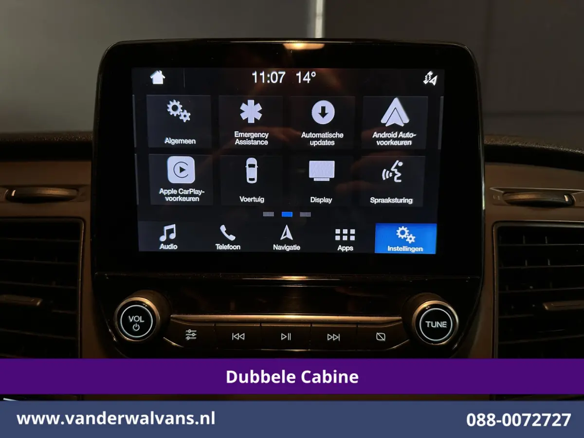 2.0 TDCI 131pk Automaat L2H1 Dubbele Cabine Euro6 Airco | 6-Zits | Camera | Navigatie | Apple Carplay Android Auto, Xenon, Cruisecontrol, Stoelverwarming, Verwarmde voorruit, Parkeersensoren
