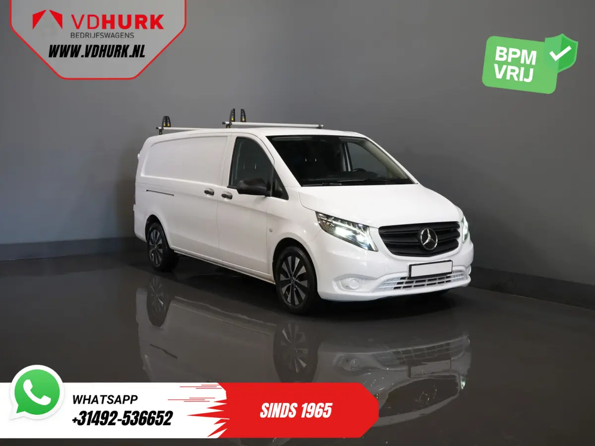 119 CDI Aut. XL L3 LED/ Standkachel/ Stoelverw./ Carplay/ Navi/ Camera/ PDC/ LMV/ Cruise/ Trekhaak/ Airco