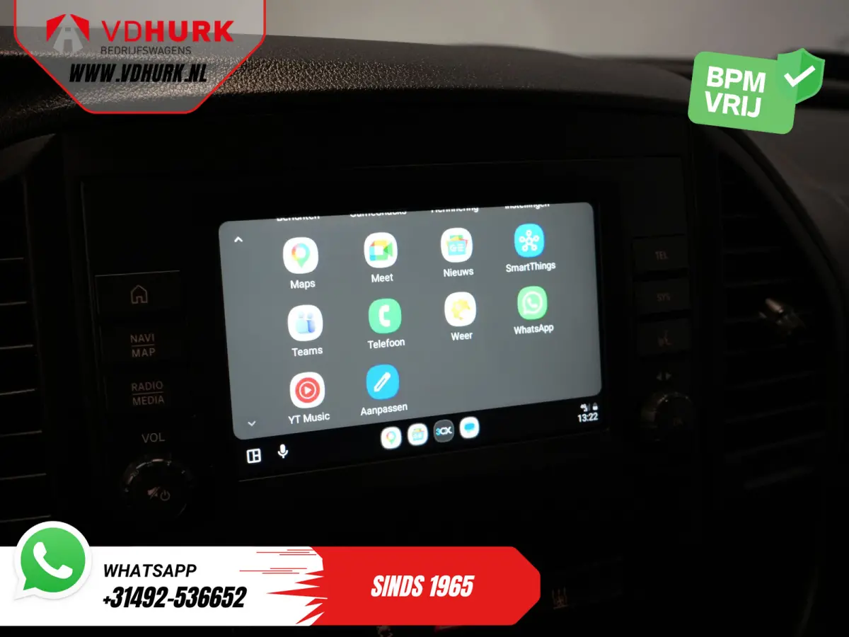 119 CDI Aut. XL L3 LED/ Standkachel/ Stoelverw./ Carplay/ Navi/ Camera/ PDC/ LMV/ Cruise/ Trekhaak/ Airco