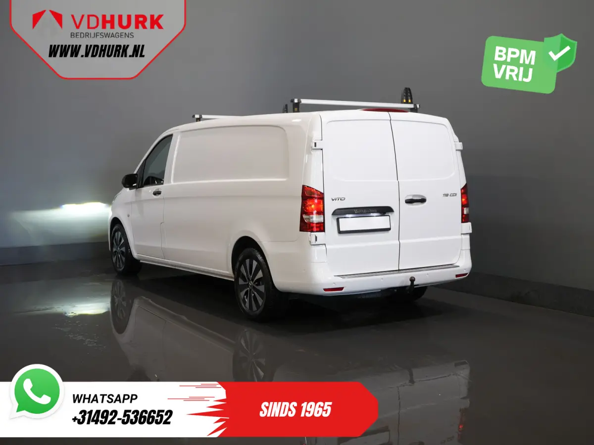 119 CDI Aut. XL L3 LED/ Standkachel/ Stoelverw./ Carplay/ Navi/ Camera/ PDC/ LMV/ Cruise/ Trekhaak/ Airco