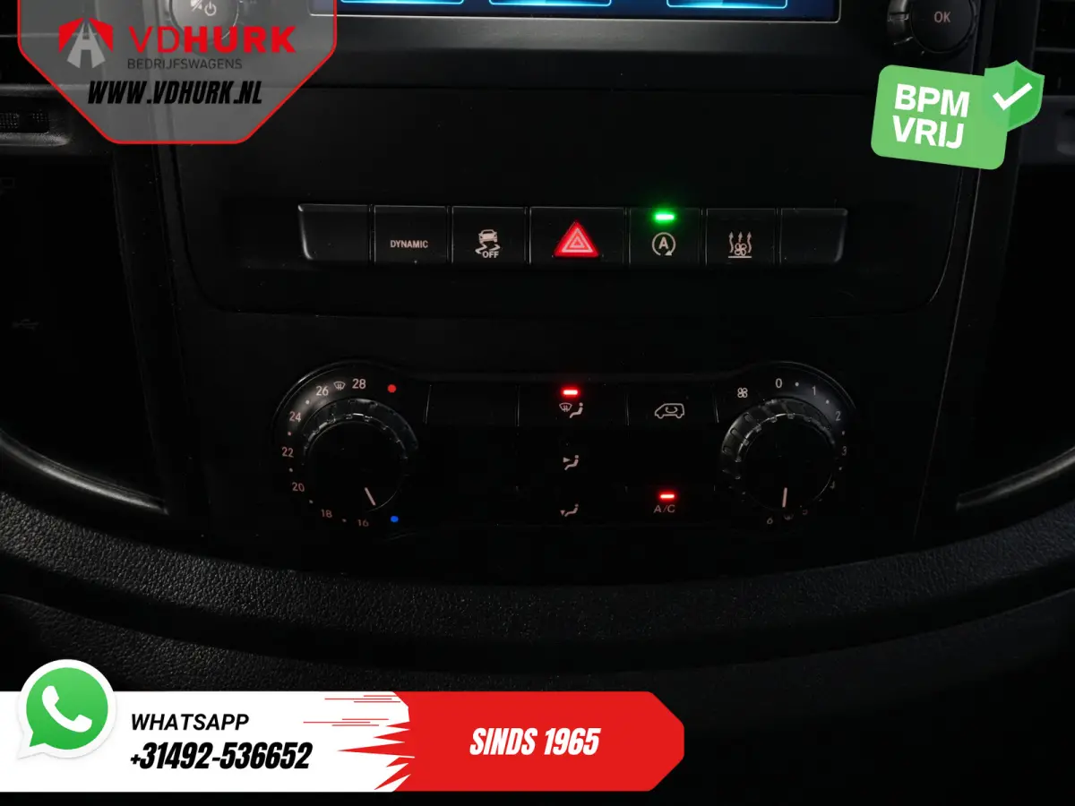 119 CDI Aut. XL L3 LED/ Standkachel/ Stoelverw./ Carplay/ Navi/ Camera/ PDC/ LMV/ Cruise/ Trekhaak/ Airco