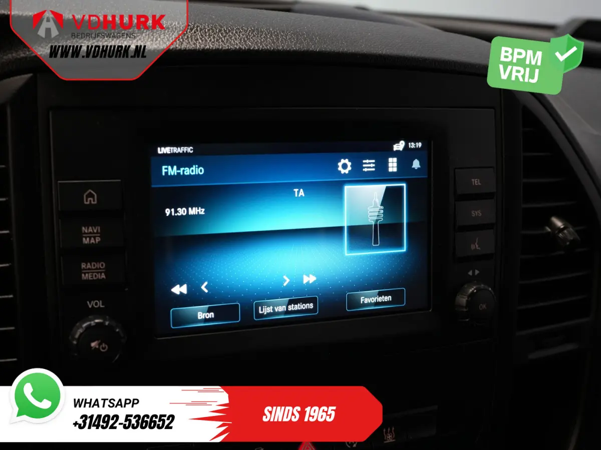 119 CDI Aut. XL L3 LED/ Standkachel/ Stoelverw./ Carplay/ Navi/ Camera/ PDC/ LMV/ Cruise/ Trekhaak/ Airco