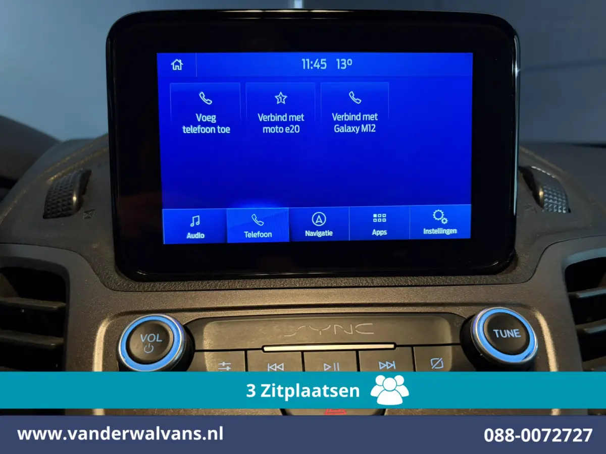 1.5 EcoBlue 120pk L2H1 Euro6 Airco | 3-Zits | Camera | Navigatie | Apple Carplay Stoelverwarming, Verwarmde voorruit, Parkeersensoren, Bijrijdersbank, 1500kg trekvermogen