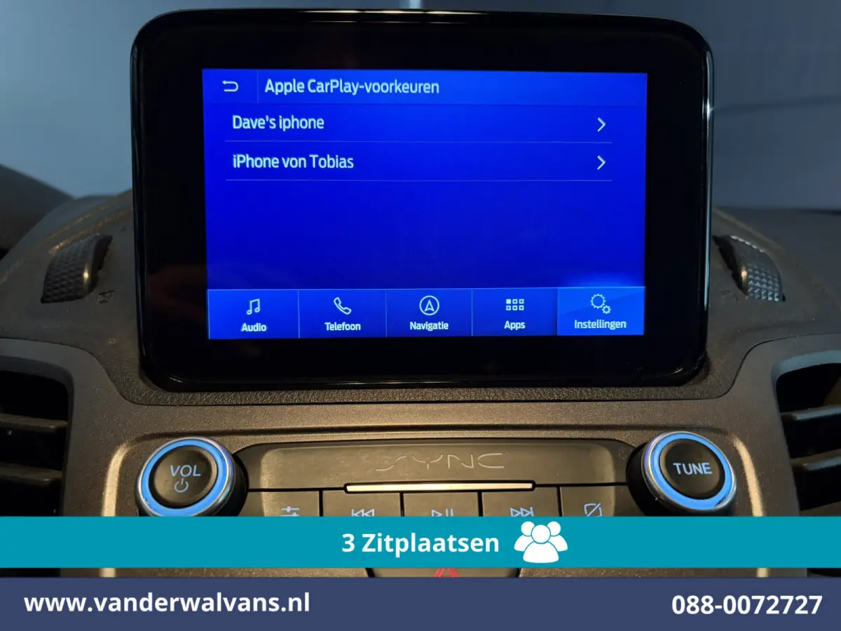 1.5 EcoBlue 120pk L2H1 Euro6 Airco | 3-Zits | Camera | Navigatie | Apple Carplay Stoelverwarming, Verwarmde voorruit, Parkeersensoren, Bijrijdersbank, 1500kg trekvermogen