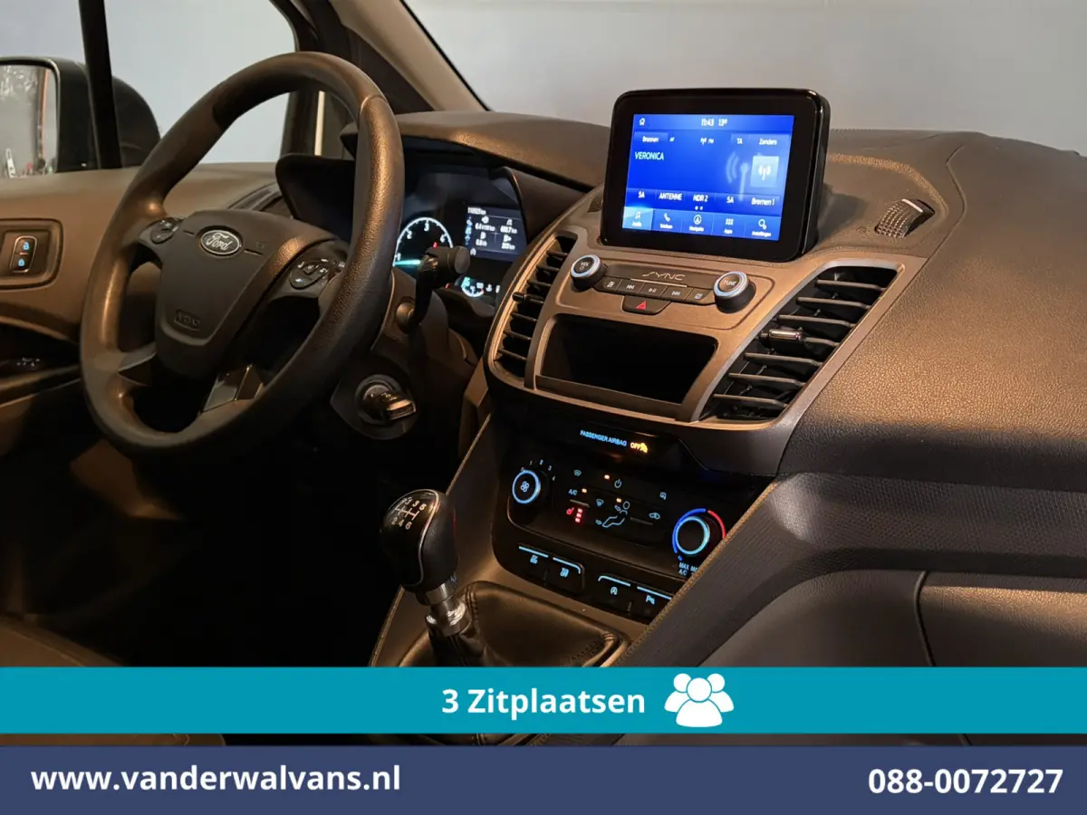 1.5 EcoBlue 120pk L2H1 Euro6 Airco | 3-Zits | Camera | Navigatie | Apple Carplay Stoelverwarming, Verwarmde voorruit, Parkeersensoren, Bijrijdersbank, 1500kg trekvermogen