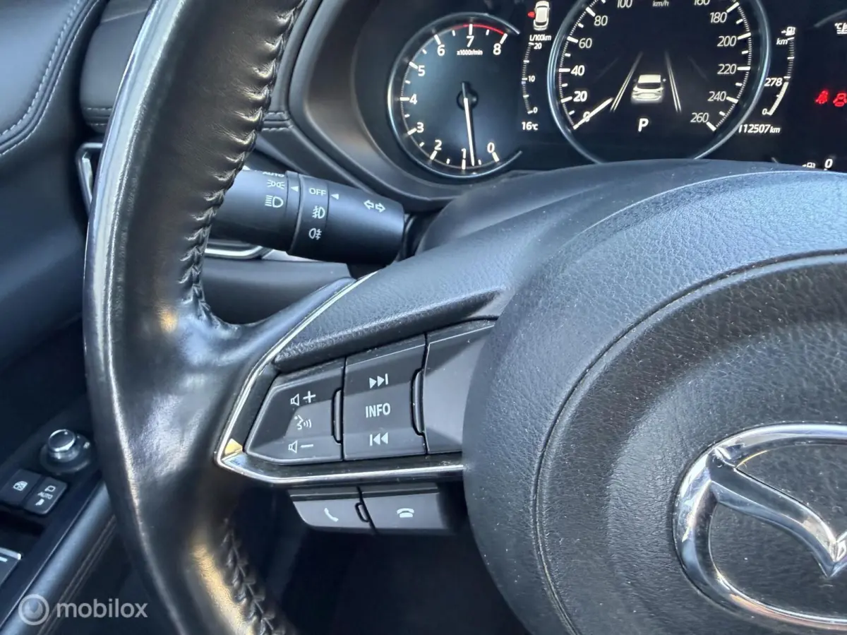 2.0 SkyActiv-G 165 Luxury !! VOL !! Acc Leer Stoel-/stuur verw. Led Trekh. etc.