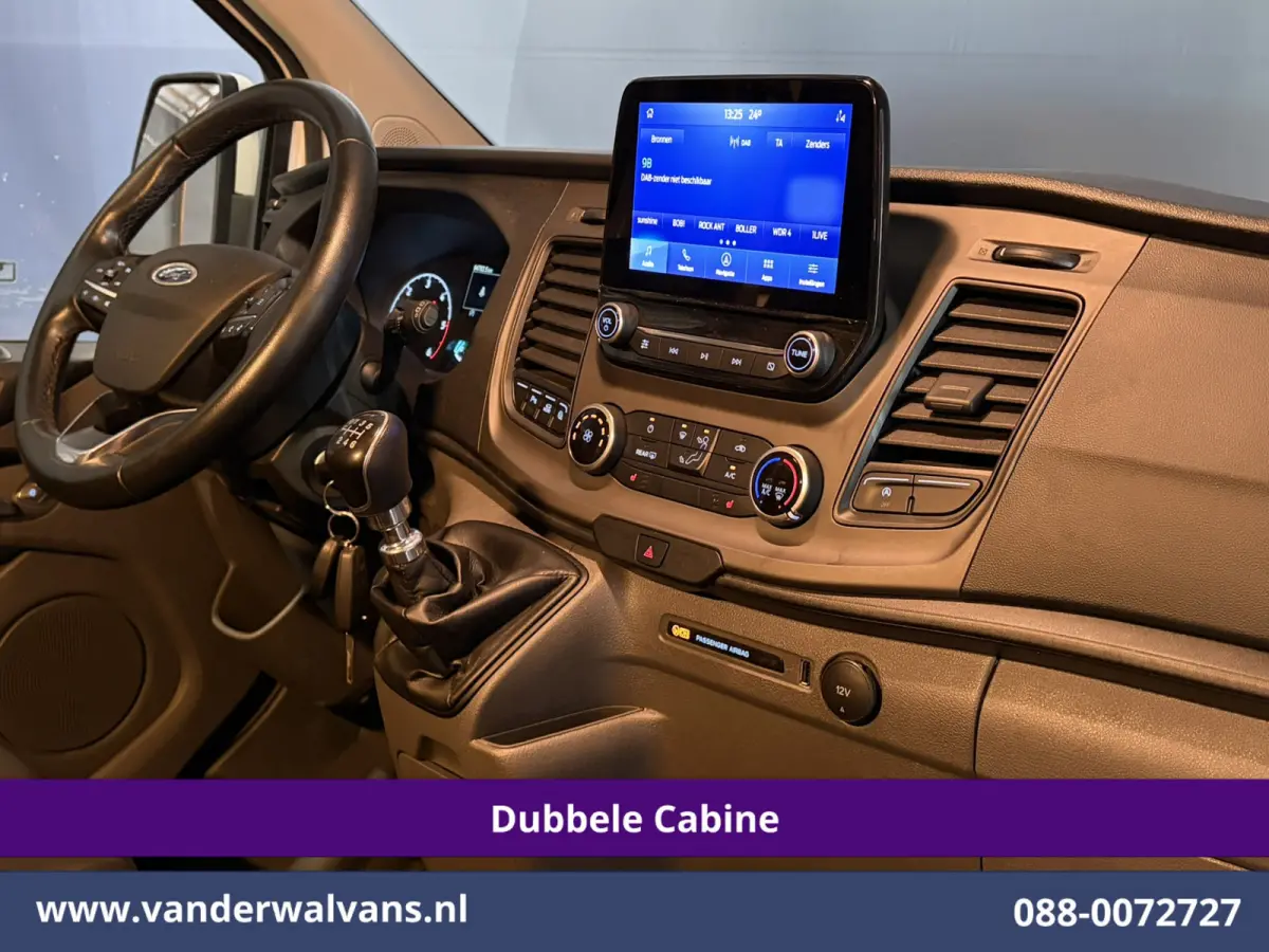 2.0 TDCI 130pk L2H1 Dubbele Cabine Euro6 Airco | 6-Zits | Camera | Apple Carplay | Cruisecontrol Android Auto, Stoelverwarming, Parkeersensoren, Achterklep